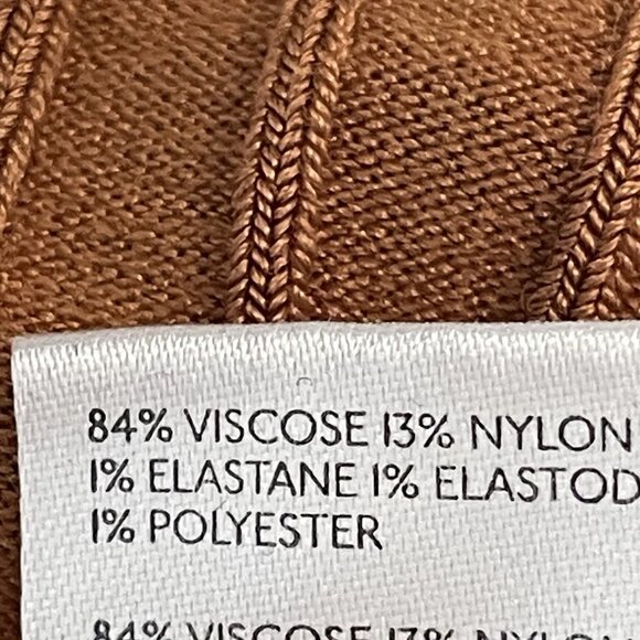 Free People Brown Ribbed Knit Stretch Boho Midi Straight Skirt Size Medium M - Picture 4 of 9